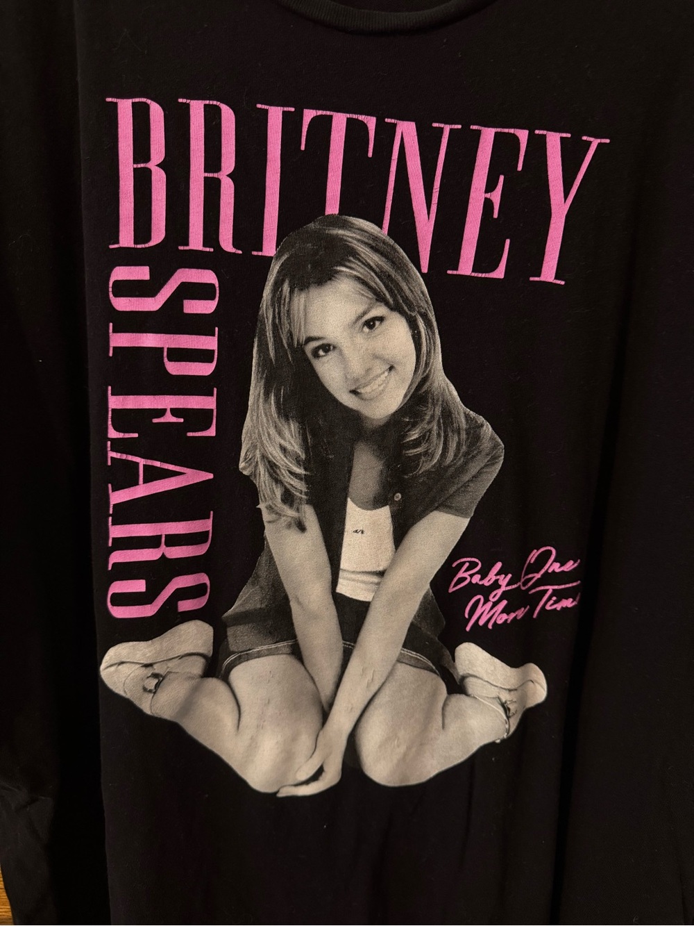 Brittney Spears Graphic Tee with Pink Logo (XXL Tall)